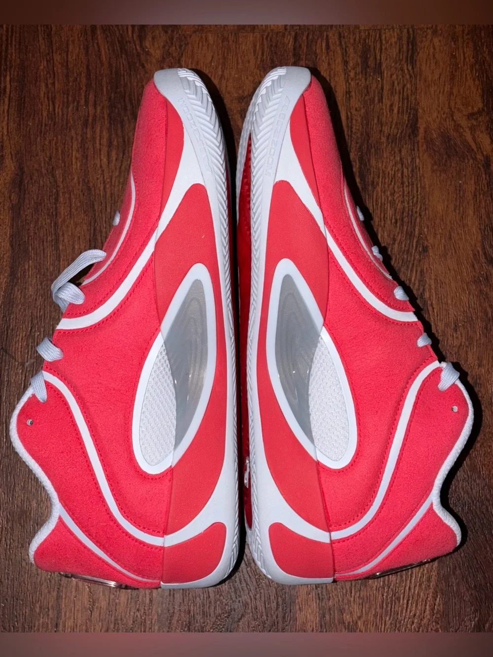 Red Jordans size 9.5 Tatum basketball shoes